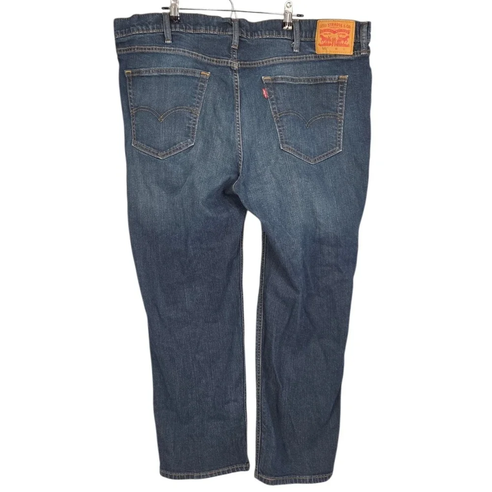 Levis 541 Athletic Taper Jeans Men 44x29 Blue Medium Wash Stretch Denim Mid Rise